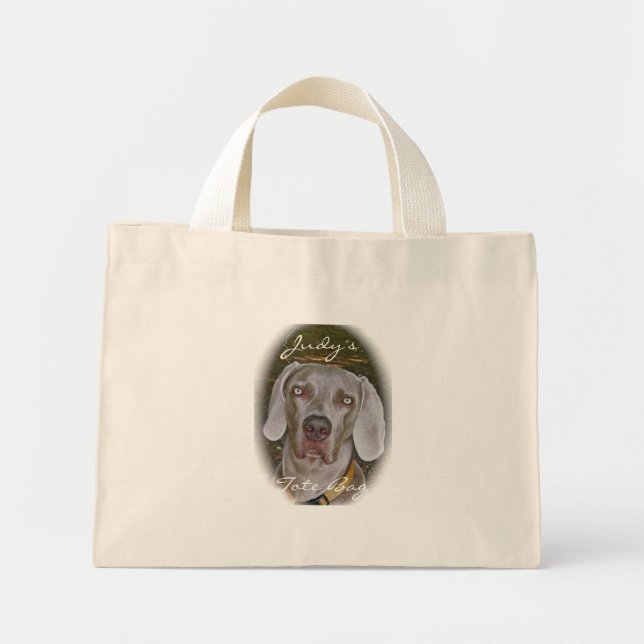 Weimaraner Portrait Tote Bag for Personalisation (Front)