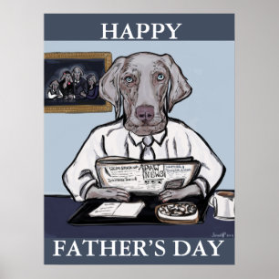 WEIMARANER POSTER