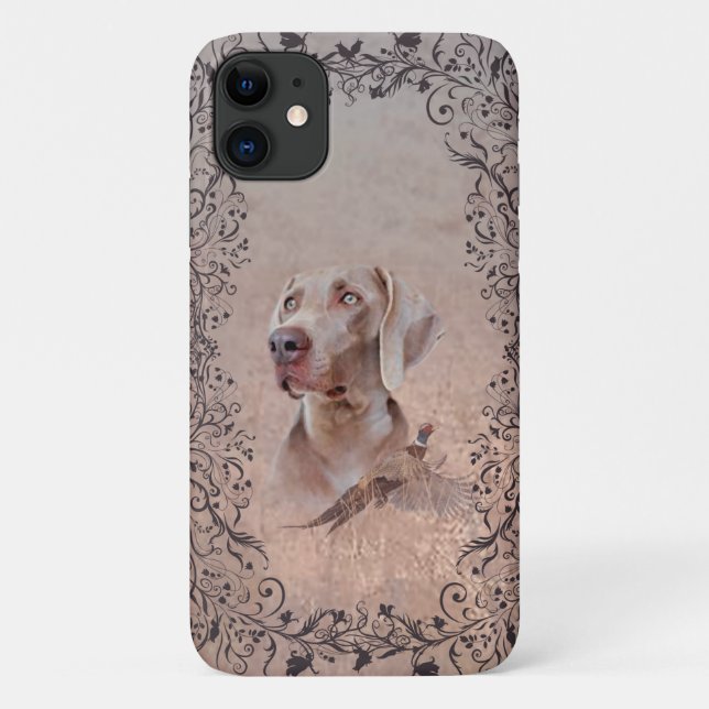 Weimaraner Poster Canvas Print Tapestry Acrylic Pr Case-Mate iPhone Case (Back)