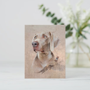 Weimaraner Poster Canvas Print Tapestry Acrylic Pr Postcard
