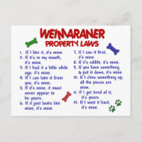 WEIMARANER Property Laws 2
