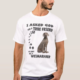 Weimaraner Quote Mum Weim Dad Costume, Cute Grey H T-Shirt