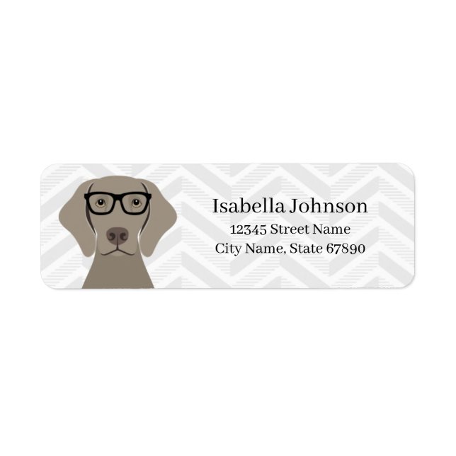 Weimaraner Return Address Labels (Front)
