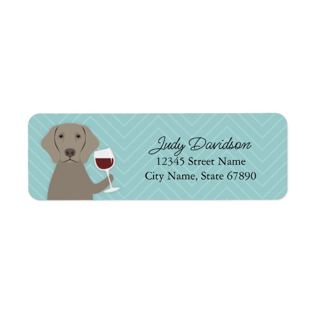 Weimaraner Return Address Labels (Front)