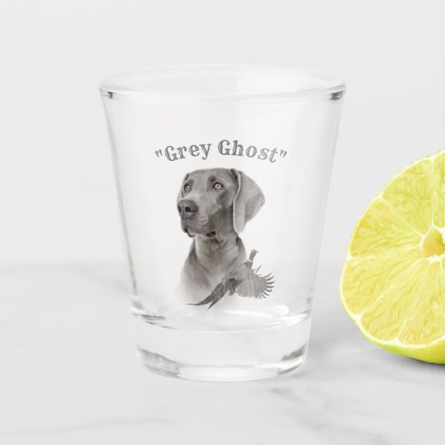 Weimaraner  shot glass (Front)