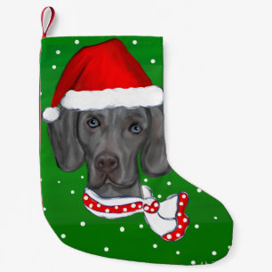 WEIMARANER SMALL CHRISTMAS STOCKING