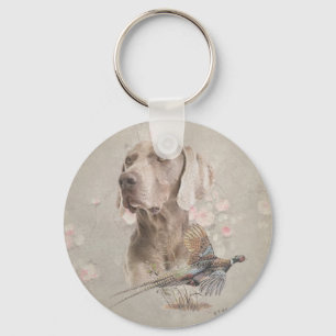 Weimaraner Tapestry Poster Acrylic Print Button Key Ring