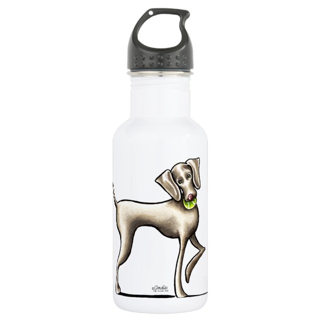 Weimaraner Tennis Pro 532 Ml Water Bottle (Front)