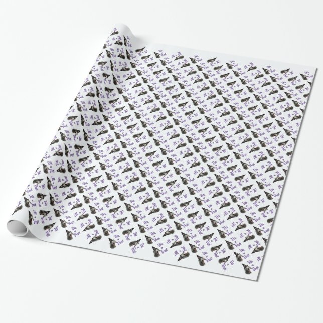Weimaraner Trick Wrapping Paper (Unrolled)
