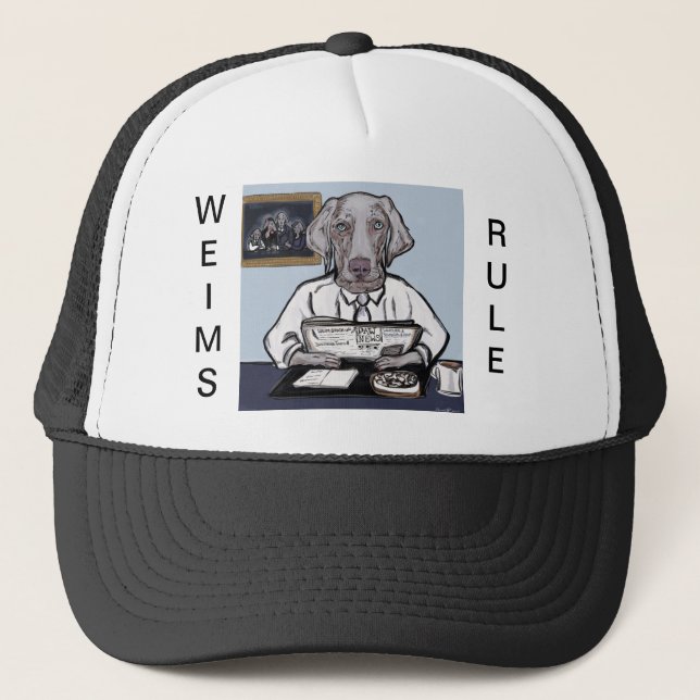 Weimaraner Trucker Hat (Front)