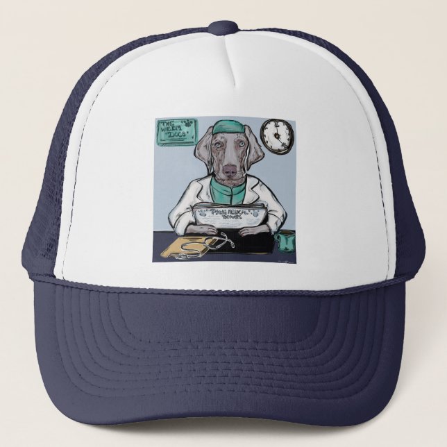 Weimaraner Trucker Hat (Front)