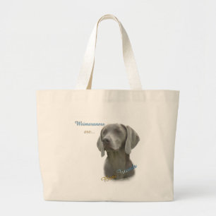Weimeraner Best Friend 2 Large Tote Bag