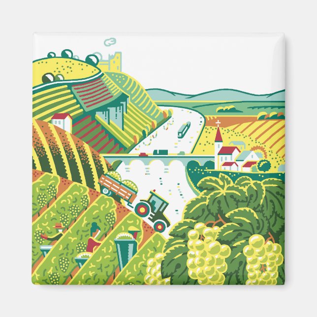 Weinberge Magnet (Front)