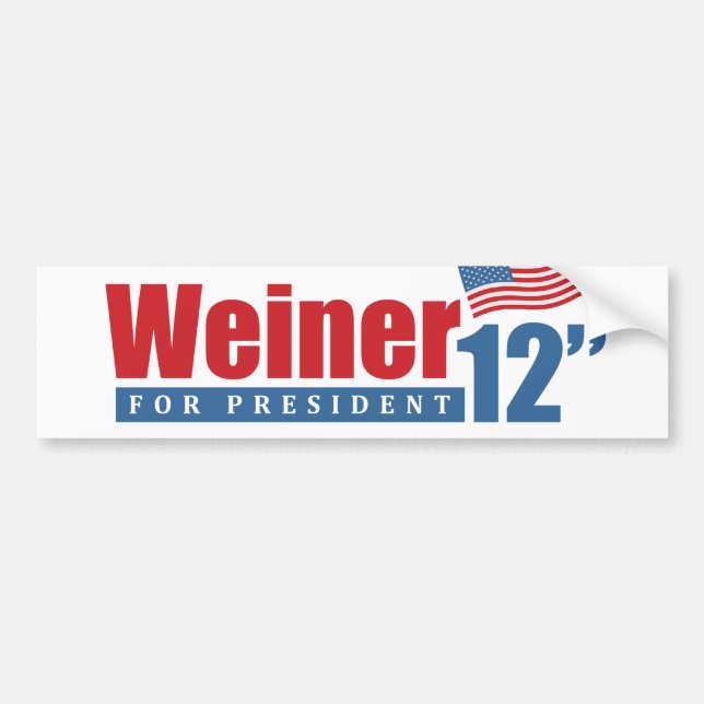 Weiner 2012 Inches - Bumper Sticker (Front)