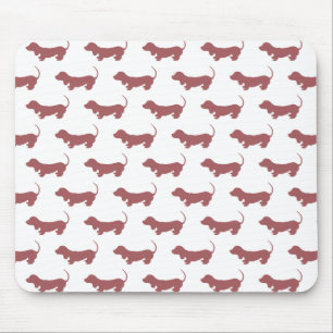 Weiner Dog Dachshund Pattern Mouse Pad