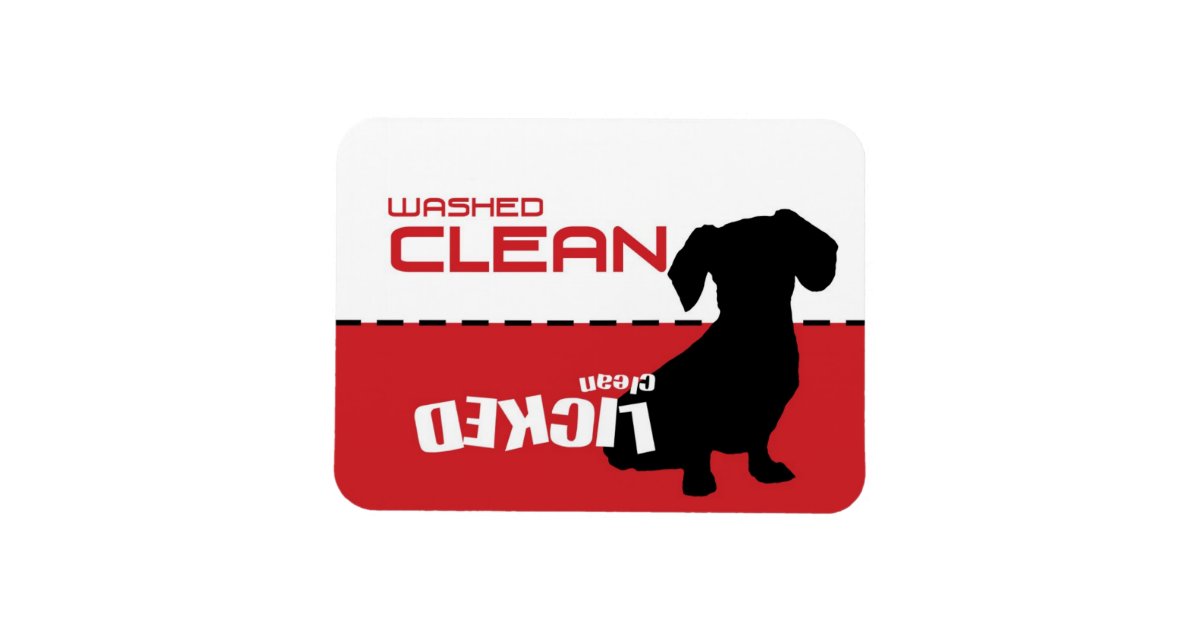 Weiner Dog, Puppy Dishwasher Licked Clean Zazzle