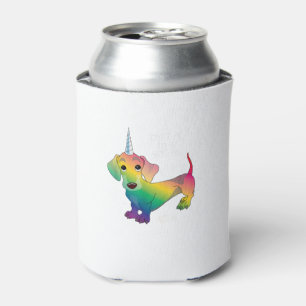 WEINER DOG WEINERCORN - Funny Dachshund Unicorn T- Can Cooler
