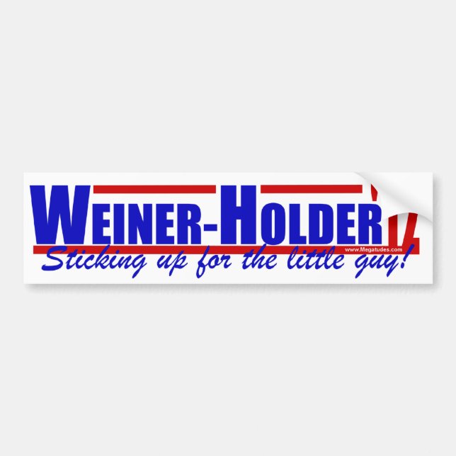 Weiner Holder '12 - Anthony Weiner - Eric Holder Bumper Sticker (Front)