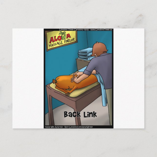 Weiner Massage aka Backlink Funny Gifts & Cards (Front)