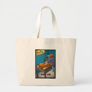 Weiner Massage aka Backlink Funny Gifts & Cards Large Tote Bag