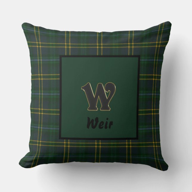 Weir Modern Original Scottish Tartan Cushion (Front)