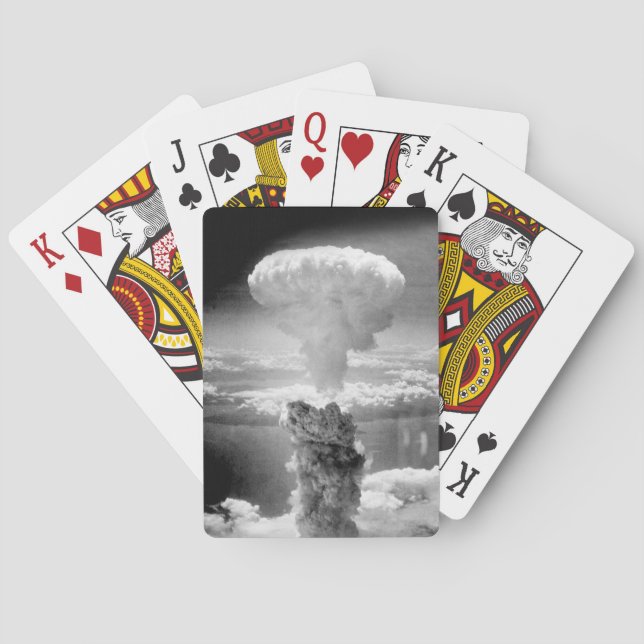 Weird and Wacky Nuclear Blast Mushroom Cloud Playing Cards (Back)