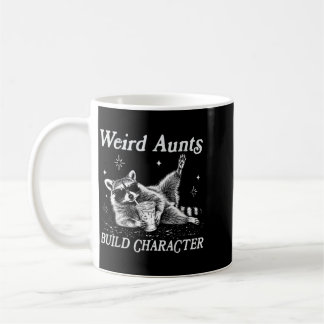 Weird Aunts Build Character Iced Coffee Racoon Mug