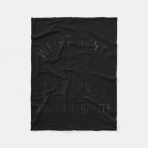 Weird Aunts Build Character Racoon Fleece Blanket