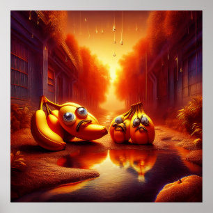 Weird Banana Creatures In The Hall Of Fire Poster