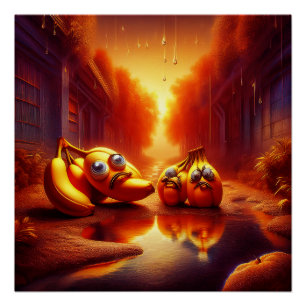 Weird Banana Creatures In The Hall Of Fire Poster