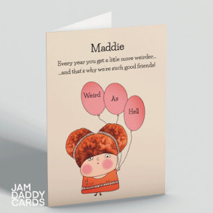 Weird Best Friend Card