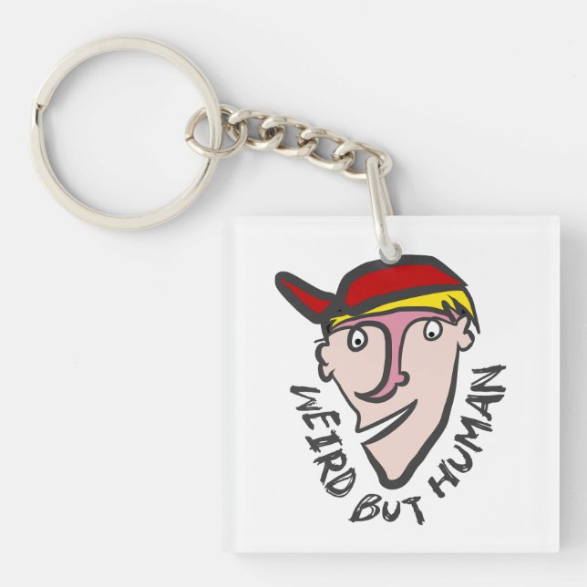 Weird, but human key ring (Front)