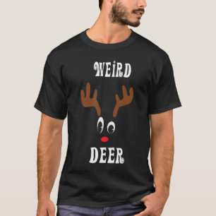 Weird Christmas Reindeer Angler Hunt Deer Elk T-Shirt
