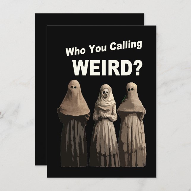 Weird Cool Card For Any Occasion Greeting Card (Front/Back)