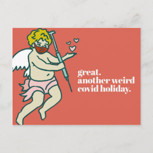 Weird Covid Holiday Funny Valentine's Day Postcard