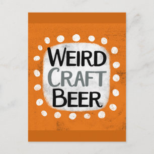 Weird Craft Beer Postcard