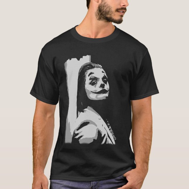 Weird creepy clown smiling T-Shirt (Front)