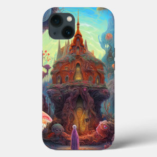 Weird Creepy House Surreal Art iPhone 13 Case
