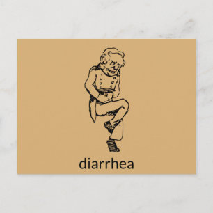 Weird Diarrhoea Guy Postcard
