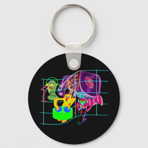 Weird DJ's Party Key Ring