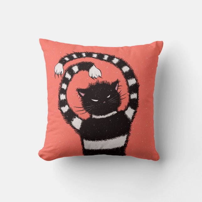 Weird Evil Cat Cushion (Front)