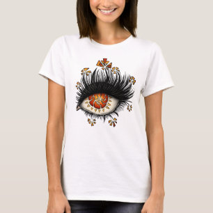 Weird Eye Of Lava Digital Art T-Shirt