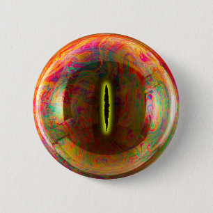 Weird Eye swirled colours 6 Cm Round Badge