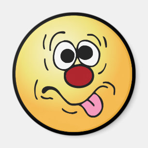 Weird Face Grumpey Magnet