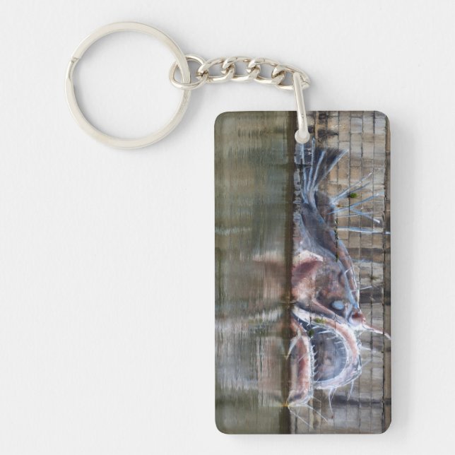 Weird Fantasy Anglerfish Graffiti Key Ring (Front)