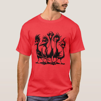 Weird Funny Bird Group boy T-Shirt