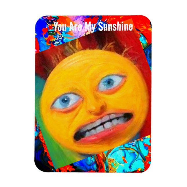 Weird Funny Sunshine Magnet (Vertical)