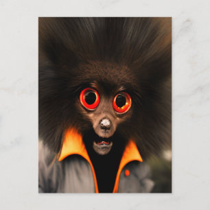 Weird Furry Creature Postcard