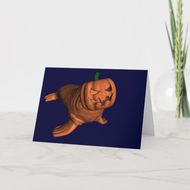 Weird Halloween Walrus Card (Front)