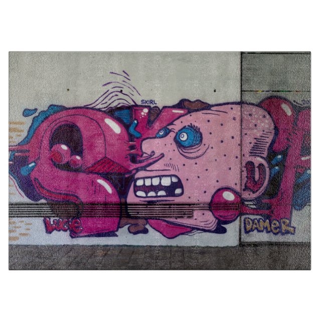 Weird Head Cutting Board (Front)